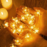 Magical Cherry Blossom LED String Lights (19.68Ft/6M, 40 Fairy Lights)