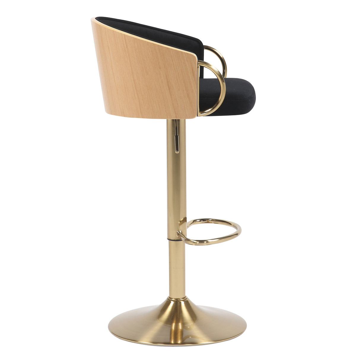 JENSEN GOLD GAS LIFT BAR STOOL