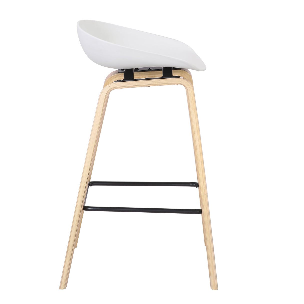 COMFY BAR STOOL WHITE