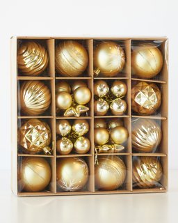 Golden Ornament Collection - 42 Pieces