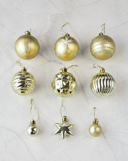 Golden Ornament Collection - 42 Pieces