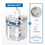 Sensor Kit 1 Pet Water Fountain with Smart Sensor, EU Adapter, and Filter