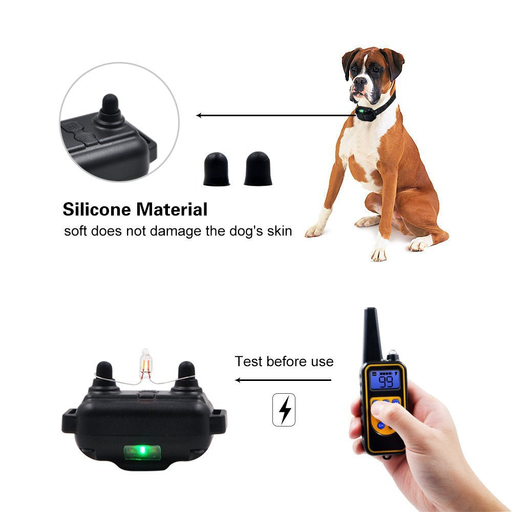 Advanced Remote Dog Training Collar with 99 Adjustable Levels,LCD Display,Beep,Vibration,and Shock Modes