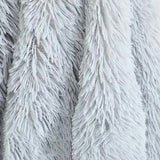 Fluffy Pet Blankets-Soft Faux Fur, Anti-Anxiety Cozy Throws for Cats and Dogs, M 80*55cm Light Grey