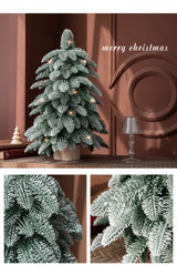 55cm Frosted Mini Christmas Tree – Snow-Covered Indoor Holiday Decoration