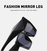 Bold Oversized Black Frame Sunglasses | UV400 Designer Fashion Shades