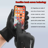 Touchscreen Winter Gloves|Waterproof, Windproof Thermal Gloves for Men Q9063  M size Grey