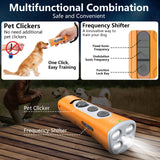 Yellow Portable Ultrasonic Dog Training Device - Anti-Barking & Obedience Trainer with LED Indicator, Easy to Carry