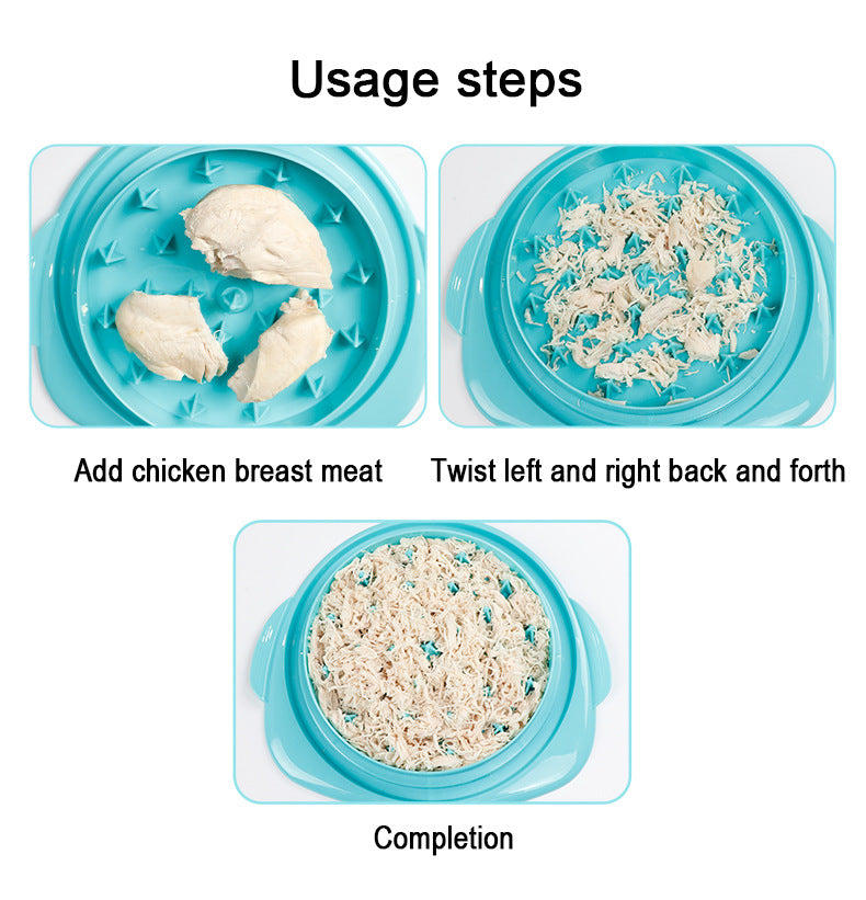 2pcs blue New Chicken Shredder - Effortless Chicken Breast Shredding Tool for Meal Prep and Baby Food