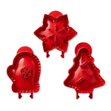 Christmas Pie Mold Set - 3 Holiday-Shaped Hand Pie Press Tools for Baking (3 Set/9 pcs )