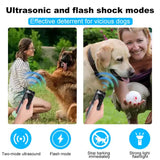 P10 Black  Ultrasonic Dog Repellent Device - Dual-Mode Flashlight and Ultrasonic Dog Deterrent