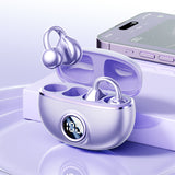 Purple M97 Spherical OWS Plated Over-Ear Bluetooth Earphones - Stylish Design, Superior Sound Quality, Comfortable Fit