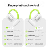 Green M80 Transparent OWS Over-Ear Bluetooth Earphones - Wireless, Clear Sound, Stylish Design