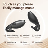 Skin Dolphin M66 Clip-on Bluetooth Earphones - Wireless, 8+ Hours Battery, 15m Transmission Range, Durable PC+ABS Material