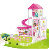 DIY Villa Assembly Toy - 247 PCS Children's Simulation Castle Building Toy for Creative Play