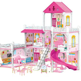 DIY Villa Assembly Toy - 323 PCS Children's Simulation Castle Building Toy for Creative Play