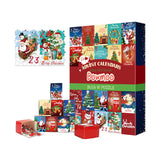 Dowmoo Christmas Advent Calendar Puzzle - 24-Piece Puzzle Surprise Countdown for Kids