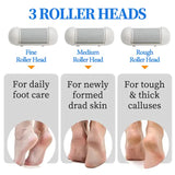 017 Black Electric Foot Callus Remover - Rechargeable Waterproof Pedicure Tool with Automatic Dead Skin Removal