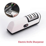 Black Electric Knife Sharpener Stone – High-Speed Diamond Grinding Wheel, Efficient and Easy-to-Use Blade Sharpening Tool for Home and Professional Use