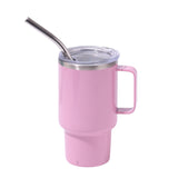 3oz Pink Sublimation Mini Car Cup - 304 Stainless Steel Straw Beer Cup, Portable Insulated Whiskey Shot Glass, Perfect for On-the-Go Drinking