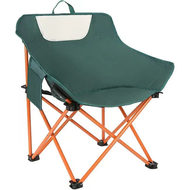 Green Outdoor Folding Camping Chair - Portable Lounge Chair, Lightweight Beach Chair, Fishing Stool, and Picnic Seat, Perfect for Outdoor Adventures