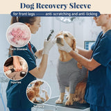 XXL Pet Front Leg Protective Sleeve - Elastic Dog Leg Guard for Post-Surgery Protection, Prevents Licking and Biting