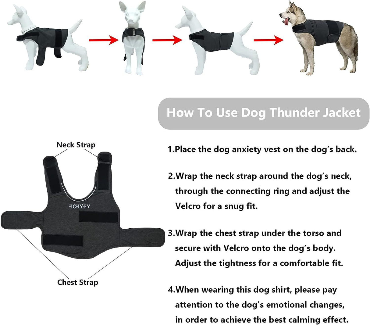 XS Dog Vest Jacket - Warm, Soft, and Comfortable Dog Coat for Winter, Calming and Insulating Dog Apparel