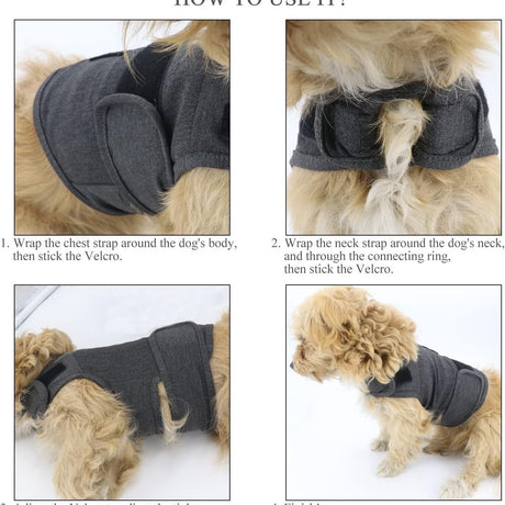 XL Dog Vest Jacket - Warm, Soft, and Comfortable Dog Coat for Winter, Calming and Insulating Dog Apparel