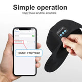 Black Wireless Speaker Hat - Bluetooth 5.4 Baseball Cap with Dual Speakers for Outdoor Sports and Music, Hands-Free Audio Experience