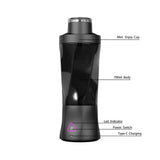 Black Portable High-Capacity Juicer Cup - Powerful Blender with Ice Crushing Capability for Smoothies & Juices