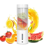 White Portable Juicer - Magnetic Charging Fresh Juice Blender, Multifunctional Ice Crushing Fruit Mixer