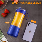 Purple Portable Mini Juicer - Rechargeable Electric Fruit Juicer Cup, Compact & Convenient