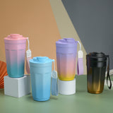 Gradient Black  Color Insulated Tumbler 304 Stainless Steel Coffee Mug Portable Large Capacity Car Travel Cup