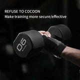 S Black Fingerless Sports Gloves – Non-Slip Silicone Palm Pads for Cycling, Weightlifting, and Fitness Training - Front View