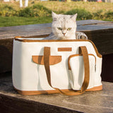 Toast Large Capacity Cat Carrier Bag - Soft-Sided Pet Travel Tote with Top Zipper Opening