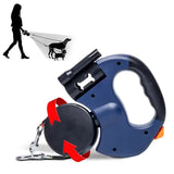 Black Dual Retractable Dog Leash | 2-in-1 Automatic Pet Leash for Walking Two Dogs Simultaneously