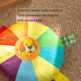 3 pcs cat pattem Plush Dog Chew Toy with Sound | Interactive Frisbee for Teeth Grinding & Play | Durable Non-Toxic Pet Toy