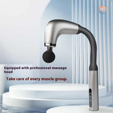 Silver Electric Elbow Fascia Gun for Body/Head Relief Portable Silent Body Fatigue Reliever Hot Selling Massager