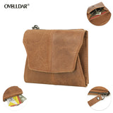 Olive Green Genuine Leather Women's Wallet - Multifunctional Coin & Card Holder, Fashionable Card Box in Top-Grade Cowhide