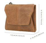 Olive Green Genuine Leather Women's Wallet - Multifunctional Coin & Card Holder, Fashionable Card Box in Top-Grade Cowhide