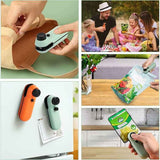 Black Portable Mini Food Vacuum Sealer - Convenient Household Snack Bag Sealing Machine