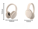 Khaki P3965 Foldable Bluetooth 5.3 ANC Wireless Over-Ear Headphones with Noise Cancellation