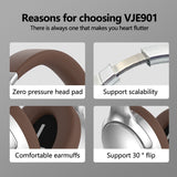 Sliver VJE901 Wireless Bluetooth Over-Ear Headphones with Active Noise Cancelling