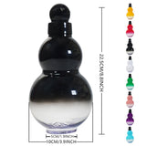 32oz Black Myth Wukong Inspired Gourd Water Plastic Yellow Bottle - Decorative Double-Layer Flask with Calligraphy and Accessories