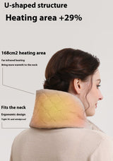 Beige Upgraded Electric Heated Scarf - 3-Level Adjustable Heating