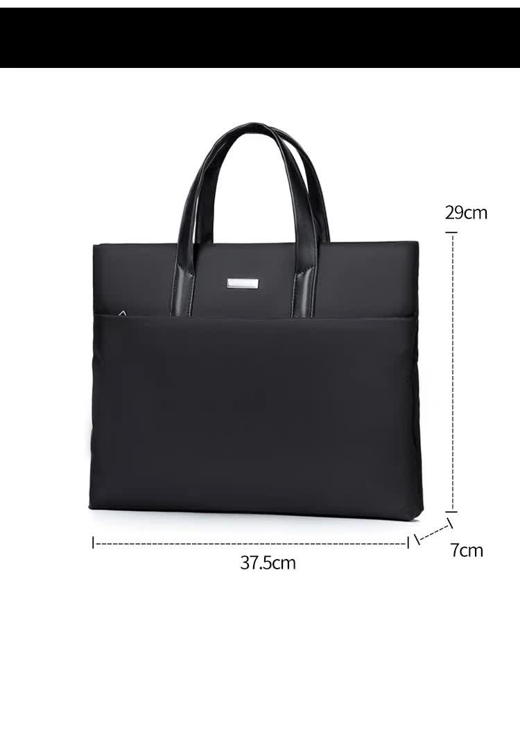 Blue Lightweight Business Tote Bag - Durable and Stylish for Work and Travel