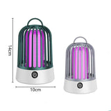 Gray Electric Mosquito Killer Lamp with Dual Modes - 1200MA USB Rechargeable