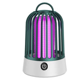 Green Electric Mosquito Killer Lamp with Dual Modes -1200MA USB Rechargeable