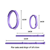 Gray Calming Collars for Cats - Natural Anxiety Relief, Adjustable, 4 Pack