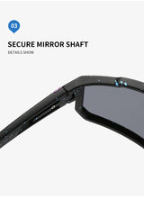 UV400 Sports Sunglasses with Polarized TAC Lens - Black/Silver